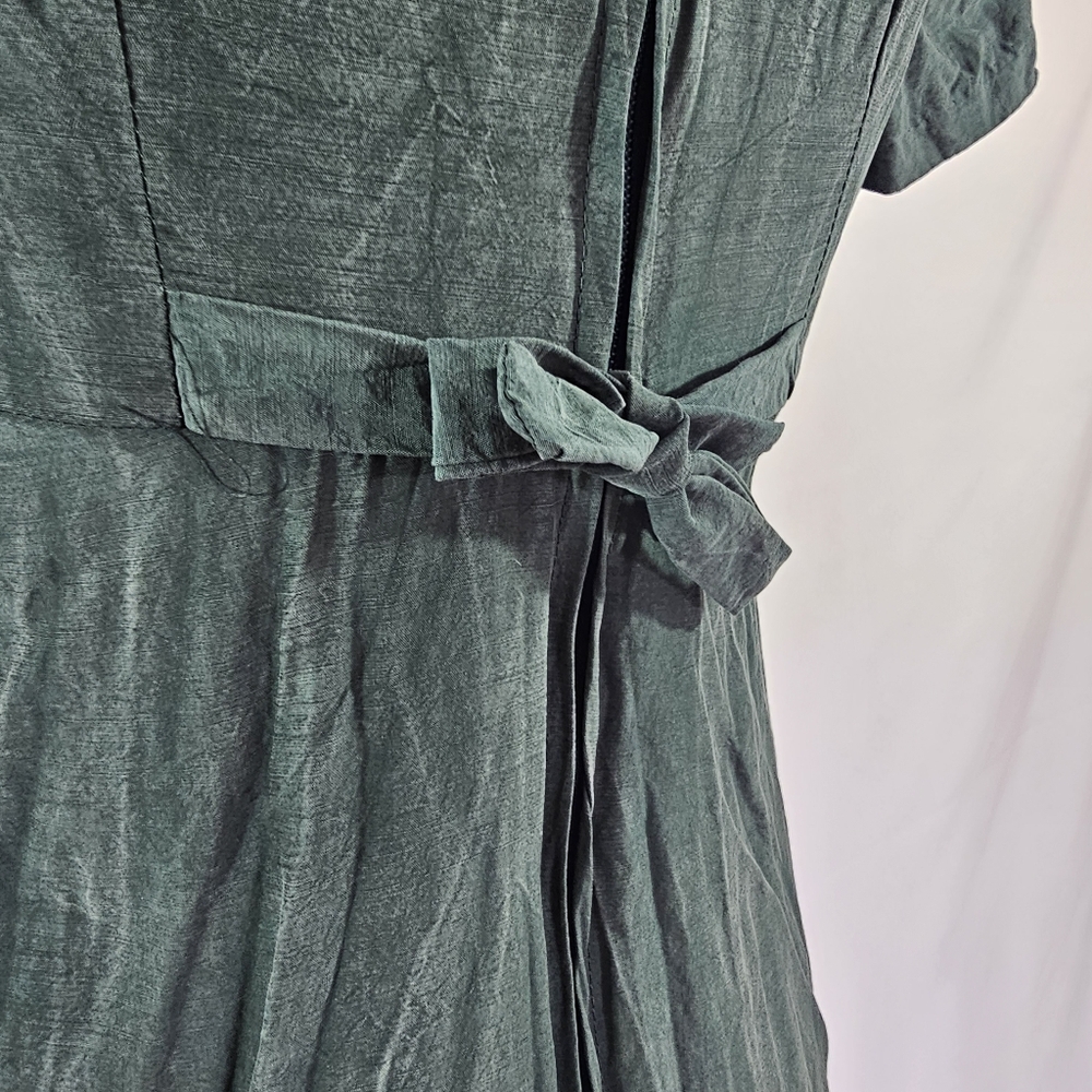 Vintage Rabbit Rabbit Rabbit Designs Button Front Dress - Picture 9 of 13